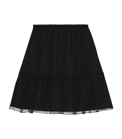 gucci black silk skirt|gucci skirt ioffer.